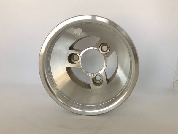 Forhjulsnav 115 mm alu t/nav montering
